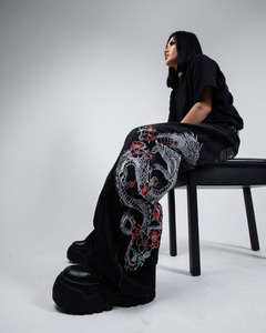 Moda de gran tamaño lavado Jeans hombres Y2K Hip-hop High Street Rock Vintage suelta pantalones de pierna ancha mujeres - Product Image 2