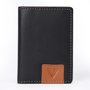 Cartera elegante delgada de cuero genuino con tarjetero, forro de algodón de gran capacidad, fácil de llevar, cierre plegable, regalo perfecto para hombres y mujeres - Product Image 4