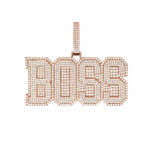 Meilleur prix pour Custom Made VVS Lab Grown Diamond Hip Hop Rapper Lettre Pendentifs 10K/14K Gold GIA Certified Iced Style Unisex - Product Image 1