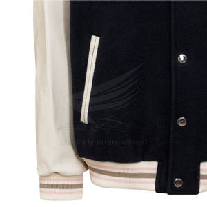 Chaqueta Letterman de Alta Calidad al Mejor Precio para Hombre, Algodón y Lana, Mangas Largas, Estilo Urbano de Invierno, Logotipo Frontal - Product Image 5