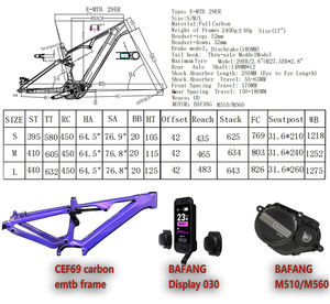 E-MTB คาร์บอนน้ำหนักเบา CEF69 29 "| ส้อมจิ้งจอกและโช๊คหลัง | เบรกไฮดรอลิก4ลูกสูบ | แบตเตอรี่ระยะไกลและแรงบิด - Product Image 6