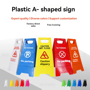 Panneau d'avertissement de sécurité pour sol humide en plastique pliable de meilleure qualité en gros à vendre - Product Image 3