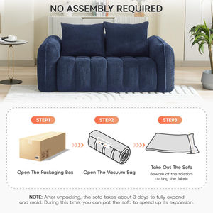 Novedades para 2026: Sofá Seccional de Dos Plazas Tapizado y Compacto en Caja para Compras en Línea - Product Image 3