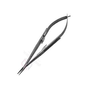 Pinzas Portaagujas Manuales de Acero Inoxidable de Alta Calidad para Microcirugía, Reutilizables, Rectas, Instrumentos Quirúrgicos para Suturas - Product Image 2