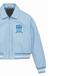 แจ็คเก็ตหนังแท้ Avirex สำหรับผู้หญิง รุ่นพรีเมียม สำหรับฤดูหนาว กันลม กันน้ำ สีพื้น มีทุกขนาด ขายดี - Product Image 2