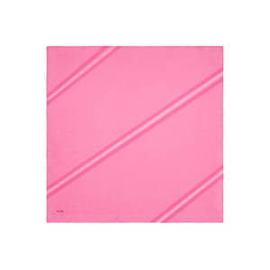 Écharpe carrée en soie rose à pois, impression numérique personnalisée, légère pour le printemps et l'été - Product Image 1