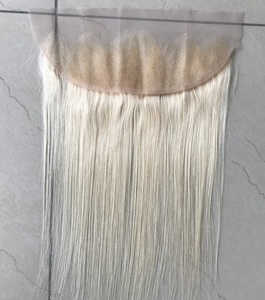 100% non transformés brut temple indien vierge en gros meilleur produit de qualité supérieure 13x4 droite 613 frontaux extensions de cheveux humains - Product Image 2