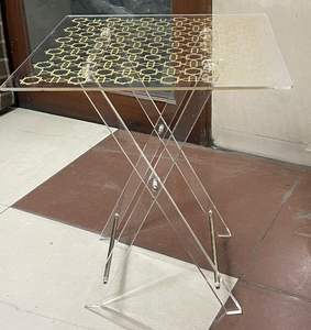 NUEVO DISEÑO MESA ACRÍLICA tamaños 16 ''X 16" Mesa de té de alta calidad Mesa acrílica Diseño personalizado - Product Image 2