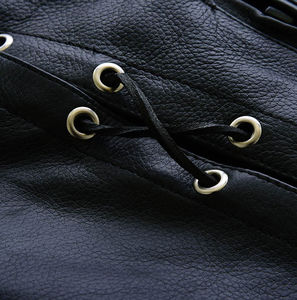 Chaleco de Cuero de Diseño Clásico y Personalizado, Chaleco de Cuero Vaquero para Hombre, Chaleco de Cuero Largo Hecho a Medida con Servicio OEM - Product Image 4