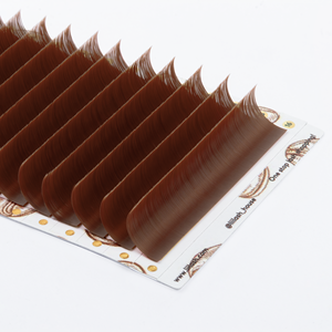 LiiLash mat brun foncé cils plateaux emballage personnalisé moelleux cils individuels naturel mat brun cils en vrac en gros - Product Image 2