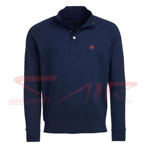 Latest Design <b>Men's</b> Long Sleeve Crew Neck Fleece Sweatshirt Custom Logo Solid Color 100% Cotton OEM Service for Winter Season - Product Image 5