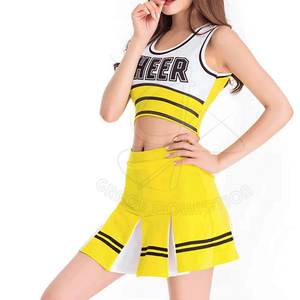 ชุดเดรสจีบคอกลมชุดเชียร์ลีดเดอร์ไปโรงเรียนดีไซน์ตามสั่ง - Product Image 1