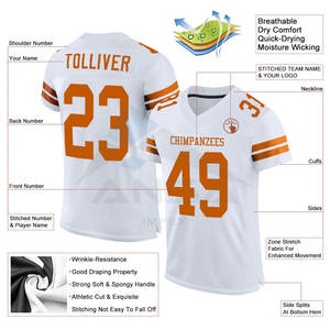 Maillot de football américain personnalisé de haute qualité, design tendance, vêtements de sport haute performance, haut de gamme pour le football - Product Image 2