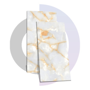 FIZI ONYX WHITE Carreaux de porcelaine polie 9mm 600x1200MM / 24X48 Carreaux de briques réfractaires de qualité supérieure au design classique moderne certifiés CE - Product Image 1