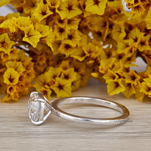 Luxury Hidden Halo <b>Moissanite</b> Diamond <b>Ring</b> for Women 1.75 Ct Cushion Cut Elongated Engagement <b>Ring</b> in Yellow Gold - Product Image 2