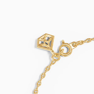 Bracelet de mode chic avec des diamants princesse cultivés en laboratoire 1.03 Ctw 14K 18K or jaune plaqué rhodium bijoux en gros approvisionnement B2B - Product Image 2