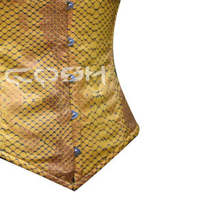 Corsé de satén con estampado de cocodrilo - Product Image 6