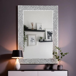 bone inlay <b>wall</b> <b>mirror</b> Crescent Crafts handcrafted <b>mirror</b> luxury decor ornate <b>wall</b> <b>mirror</b> elegant design by crescent crafts - Product Image 6