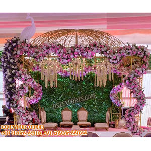 Mandap de mariage exclusif avec Dom Le plus magnifique décor de Mandap de mariage Mandap exceptionnellement beau pour la cérémonie de mariage - Product Image 1