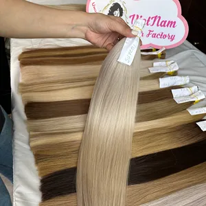 处女角质层对齐头发100% 越南人发高品质处女直越南头发供应商散装所有颜色