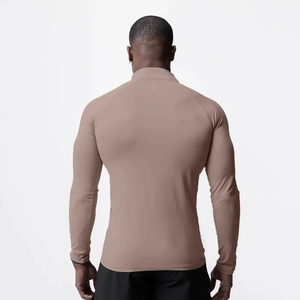 เสื้อสวมหัวแขนยาวสำหรับทั้งชายและหญิงเสื้อสวมหัวมีซิปสำหรับ1/4และสี่แขนเสื้อกีฬายิมเจอร์ซีย์ฤดูร้อนขนาดใหญ่พิเศษ - Product Image 3