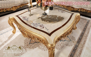 Ensemble de canapés au design de feuilles épaisses, sculpté à la main royale, meubles de salon, élégants, pour le salon - Product Image 2