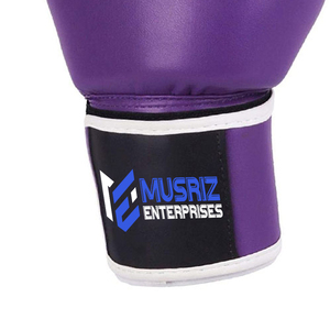 Professional <b>Mens</b> Boxing Gloves Purple & Black Color Designer Boxing <b>Punching</b> 16 oz Boxing Wear Gloves - Product Image 4