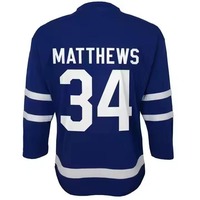 Camisetas de Hockey sobre Hielo de Alta Calidad con Impresión por Transferencia de Calor para Adultos, Nuevo Estándar, Jersey Personalizado, Transpirable, Ligero y Ecológico