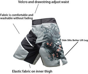 Vente en gros Short professionnel pour hommes Mma Arts martiaux Wear Short Mma personnalisé de qualité supérieure à vendre - Product Image 2