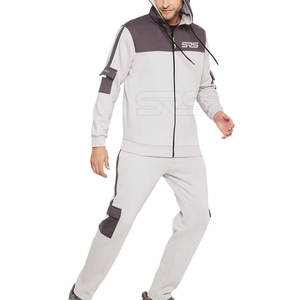 Color sólido Casual Moda Dos piezas Hombres Fleece Jogging Suit Oversized Custom Made Apparel Ropa Hombres Fleece Jogging Suit - Product Image 5