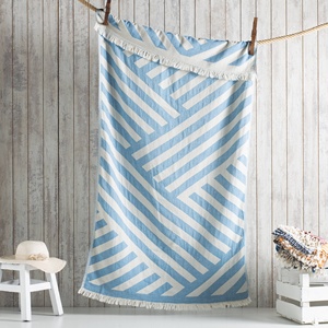 Harmony <b>Turkish</b> <b>Beach</b> <b>Towel</b> Diagonal Stripe, 100% Cotton Peshtemal, 35x70 in - Product Image 4