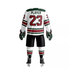 Meilleures ventes Nom d'équipe OEM Conception personnalisée Uniforme de hockey sur glace en polyester léger Produit phare pour les joueurs de hockey - Product Image 2