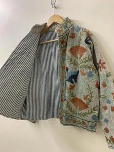 Suzani-Veste en velours vintage avec poche, brodée à la main, pour femmes, hiver - Product Image 2