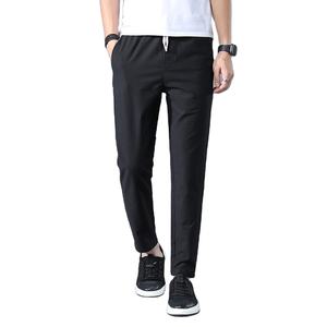 กางเกงลำลองขายาวสำหรับผู้ชาย, กางเกงยืดตรงบาง2026ระบายอากาศได้ดีฤดูร้อน - Product Image 4