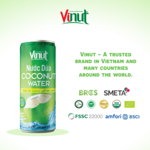 Boisson à l'eau de coco NFC, boisson aux fruits tropicaux, canette en aluminium 330ml, vente en gros VINUT pour les distributeurs - Product Image 5