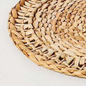 Napperon rond tissé en jacinthe d'eau produits écologiques fabriqués au Vietnam décoration de table napperon tissé en gros - Product Image 2