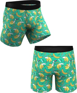 OEM Custom logo Print <b>Men's</b> <b>Pouch</b> Boxer Briefs - Micro Modal Ball Underwear - Product Image 2