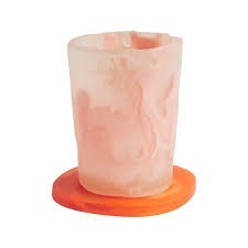 ชุดถาดรองแก้วเรซินใสมีลวดลายแบบถาดฟอยล์วงกลมแบบไม่สม่ำเสมอ - Product Image 6