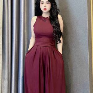 ชุดสตรีเสื้อผ้าฤดูร้อนร้อนสําหรับผู้หญิง 2023 ชุดสวมใส่ง่ายราคาถูก 2 ชิ้นบรรจุภัณฑ์ที่กําหนดเองเวียดนาม M - Product Image 4