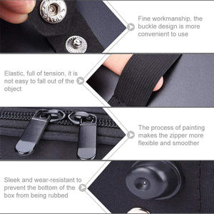 5.5กรรไกรตัดผมบาง7ชิ้นชุดกรรไกรสเตนเลสสตีลพร้อมเครื่องมือความงามกล่องหนัง - Product Image 3