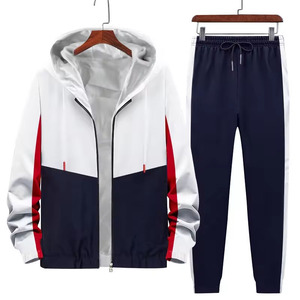Ensemble de survêtement décontracté de haute qualité à capuche et manches longues pour hommes, ensemble de 2 pièces avec pantalon de survêtement - Product Image 3