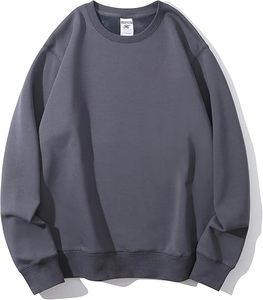 Sweatshirts épais de couleur unie pour hommes en vrac en gros pull en molleton de coton Streetwear décontracté sweat à capuche avec logo personnalisé - Product Image 1