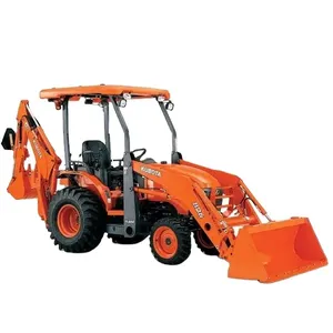 Tracteur agricole Kubota avec chargeur frontal et chargeuse-pelleteuse bon marché à vendre - Product Image 2