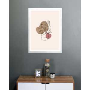 กรอบรูปไม้ 45 x 60 ซม. แบบแขวน สีขาว ลายสี่เหลี่ยม สำหรับตกแต่ง ใช้ DIY สำหรับรูปภาพขนาด A4 หรือโปสเตอร์แบบพลิกขนาด A3 - Product Image 4