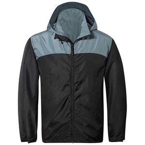 Veste de pluie imperméable coupe-vent veste de neige broderie de haute qualité hommes imperméable léger à capuche veste coupe-vent - Product Image 6