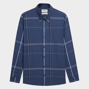 Aristino rayas cuello mandarín antiarrugas transpirable hombres vestido camisa ALS2150Z venta al por mayor precio caliente producto superior - Product Image 1