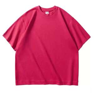 Camisetas Casuales de Peso Pesado de 300G, 80% Algodón, 20% Poliéster, Camisetas de Verano de Manga Corta, Camisetas Extra Grandes para Hombre, Camisetas Lisas - Product Image 1