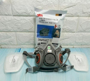 Masque respiratoire demi-visage réutilisable 3M 6200 en TPE - Conception légère et confortable, protège contre les particules, les gaz et les vapeurs - Product Image 6