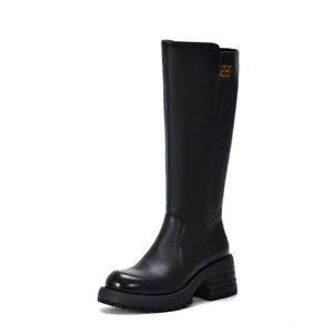 Bottes grises pour femmes au-dessus du genou, ton gris neutre, talon épais, bottes d'hiver hautes pour femmes, couleur cognac, bottes cuissardes pour femmes, couleur brandy riche - Product Image 4