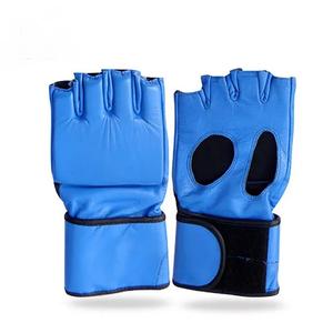 GAF Sports Equipo de boxeo profesional Mma Guantes de cuero Medio dedo Cuero de vaca real Durable Mma Guantes MMA - Product Image 1